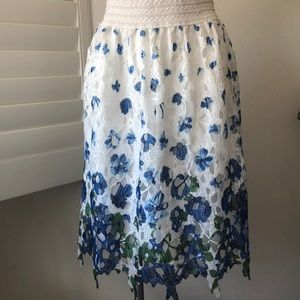 Vintage J Gee Lace skirt size Large